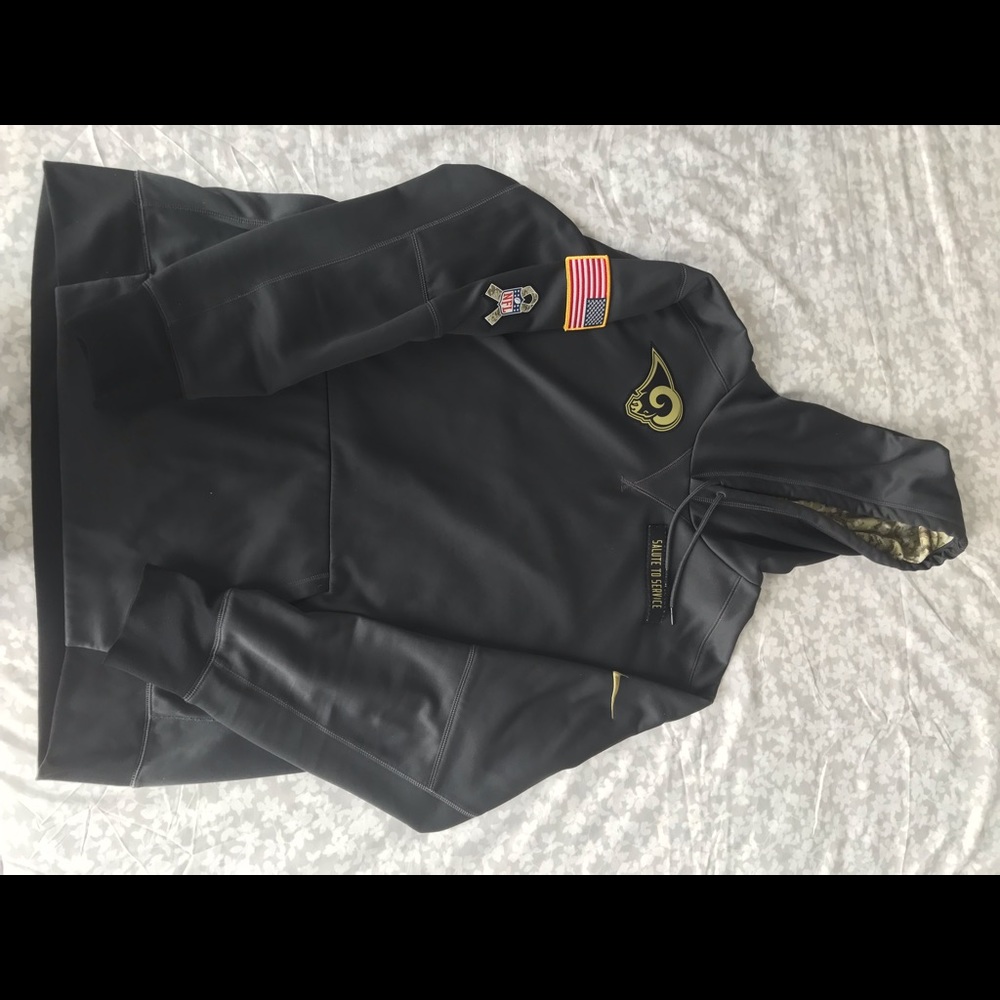 Nike NFL Salute to Service LA Rams pullover drifit therma hodie